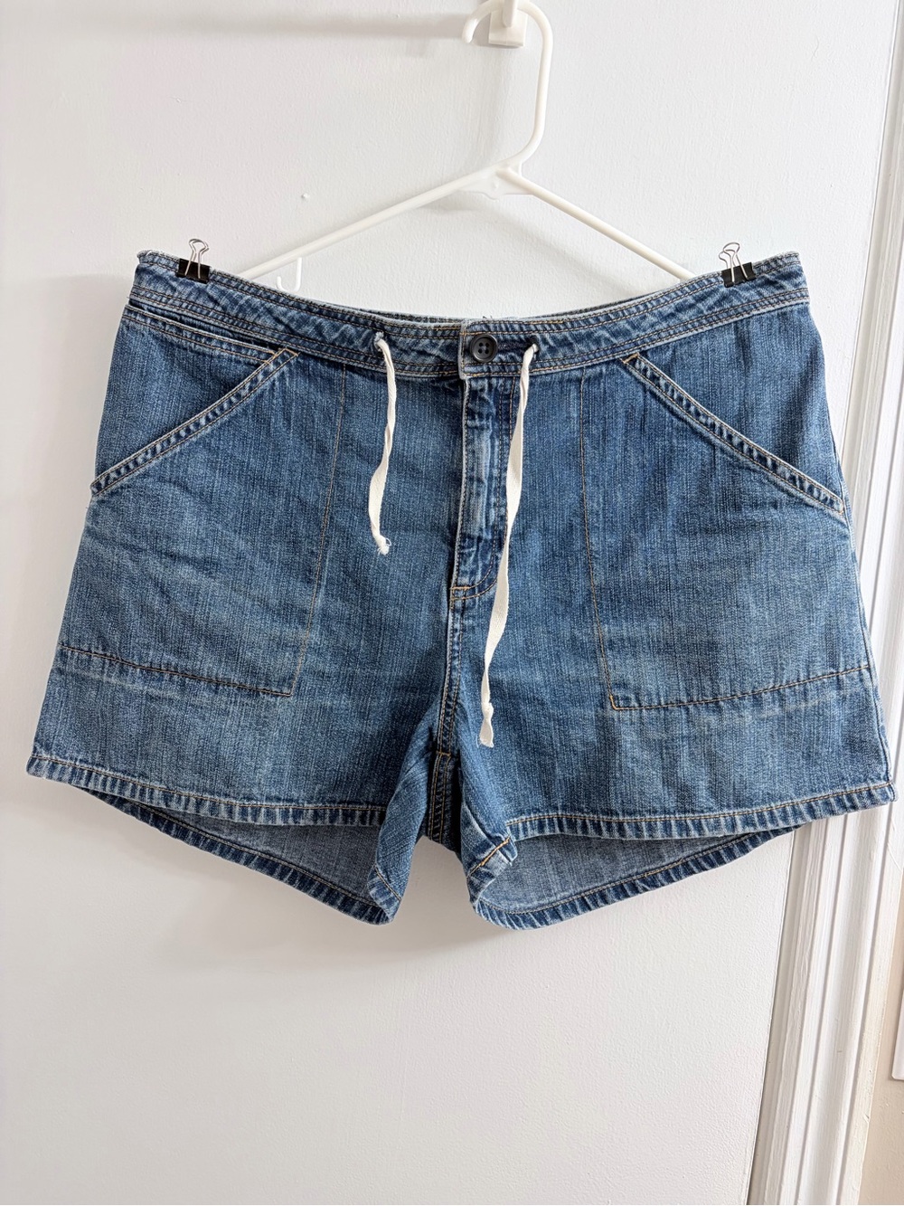 GAP Women's Blue Denim Drawstring Shorts